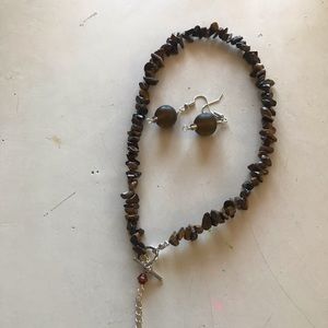 Necklace and earrings